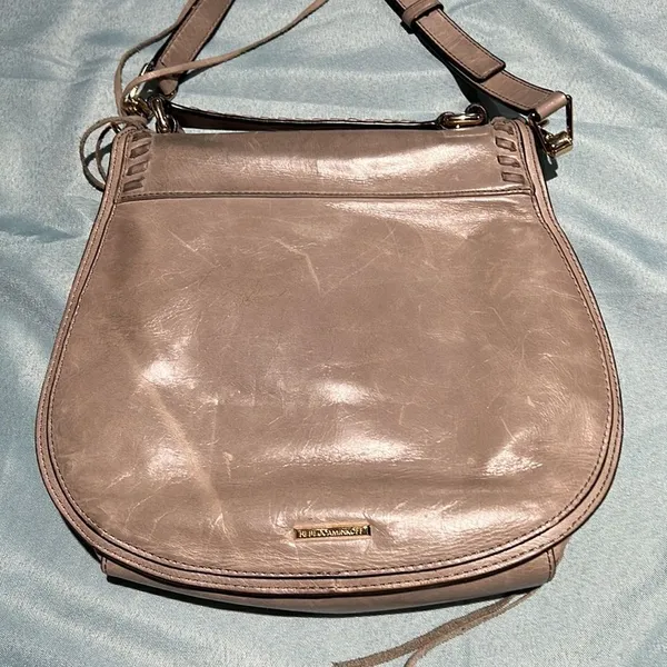 Rebecca Minkoff | Vanity Saddle Bag Almond Leather C9‎ - Image 6