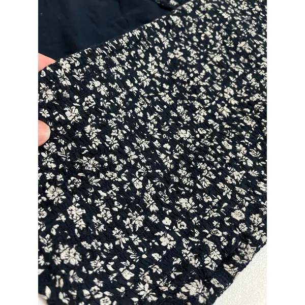 NWT L American Eagle Floral Halter Crop Top Smocked Preppy Coastal Vacation $25 - Image 8