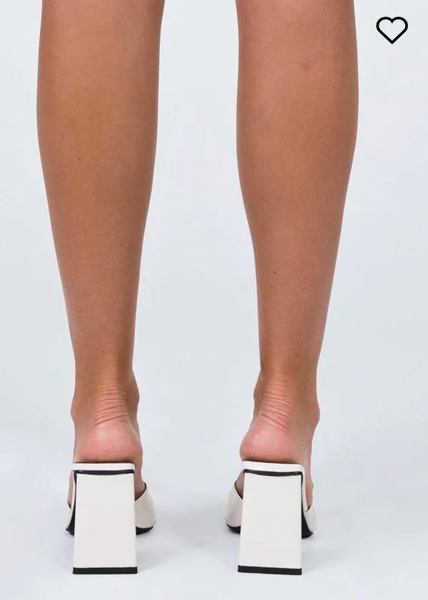 Princess Polly Agent Patent Heels In Beige - Image 3