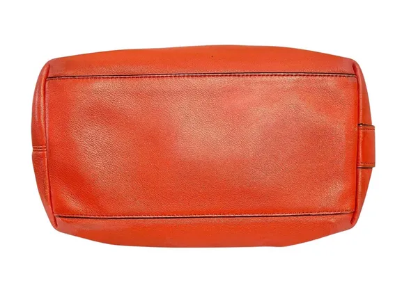 Coach Legacy Carnelian Leather Duffel #19889 - Coral Red Bucket Shoulder Bag - Image 8