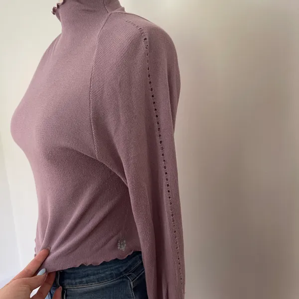 Free People Movement Purple Long Sleeve Top - Image 3