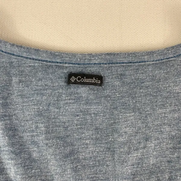 Columbia Tank Top Shirt Women's Small Blue Cotton Polyester‎ Curved Hem Ladies - Image 6