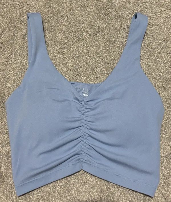 Offline by Aerie Real Me Low Key Ruched Longline Sports Bra - Image 5