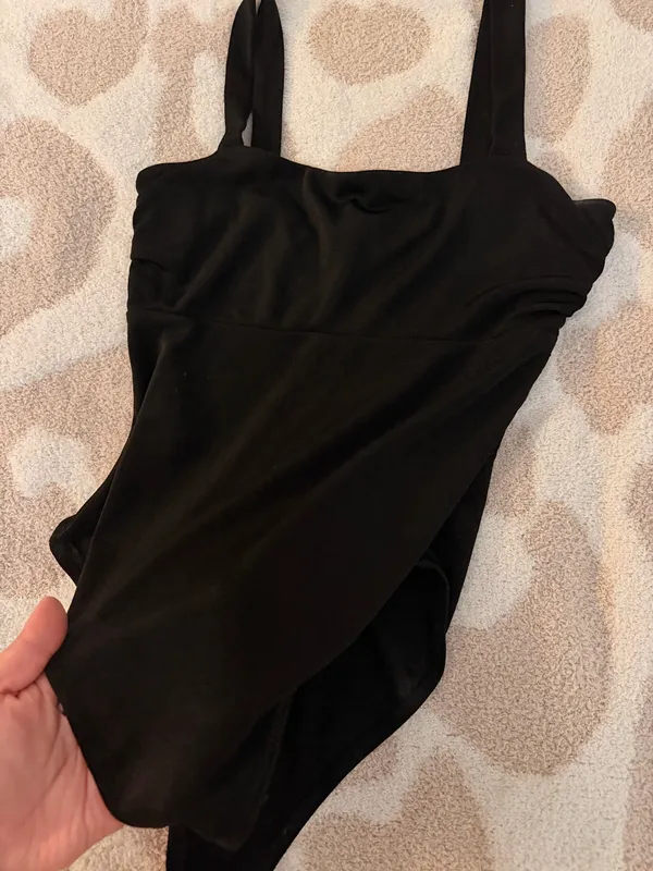 Forever 21 Black Bodysuit Sheer - Image 3