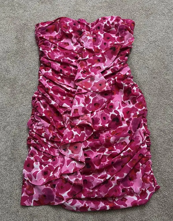 Revolve Pink Floral Mini Dress - Image 2