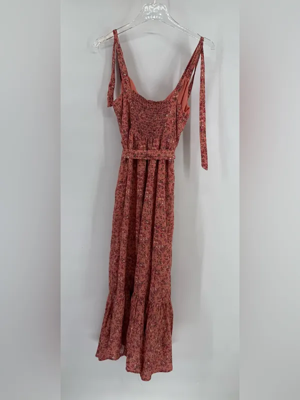 J crew Button-front midi dress with ruffle‎ hem in soft rayon size 8 - Image 6