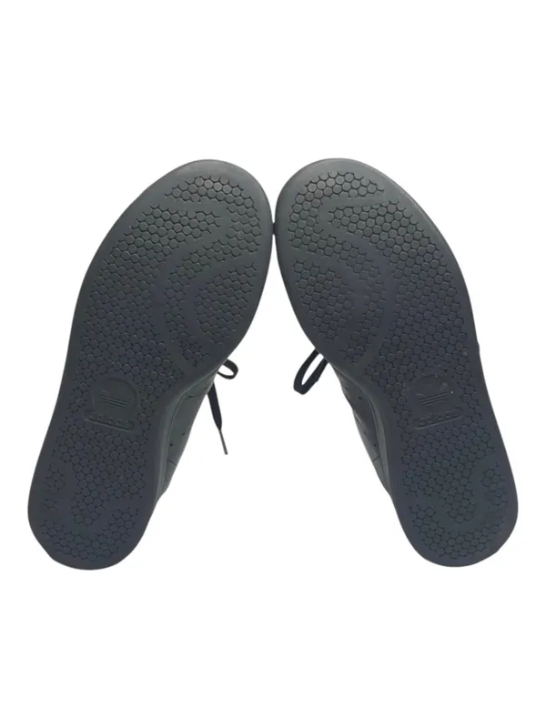 adidas ★ Stan Smith Low Profile Sneaker Tennis Shoes ★ Black Vegan Leather ★ 7M - Image 11