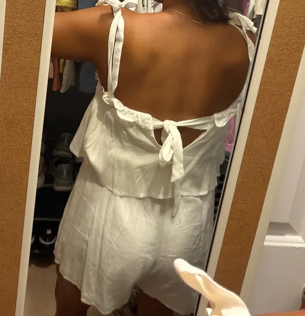 Hello Molly White Romper - Image 3