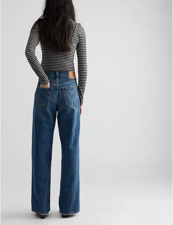 Levi’s Ribcage Wide Leg Jeans in Polar Perimeter - Image 4