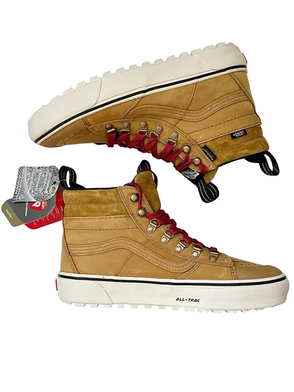 Vans MTE waterproof leather sneakers camel insulated for cold NEW 9.5 - Image 4