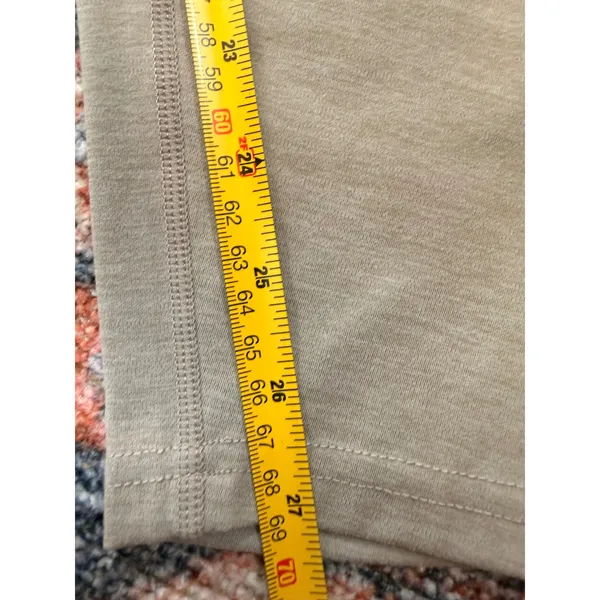 Vitality Women High Rise Heathered Taupe V-Back Leggings Size Medium - Image 8