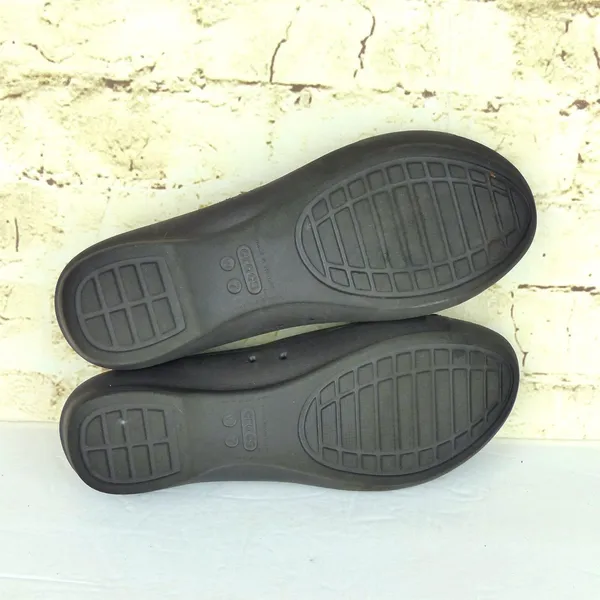 Crocs Gianna Chain Link Ballet Flats Womens 7 Brown Slip On Lightweight Comfort - Image 9