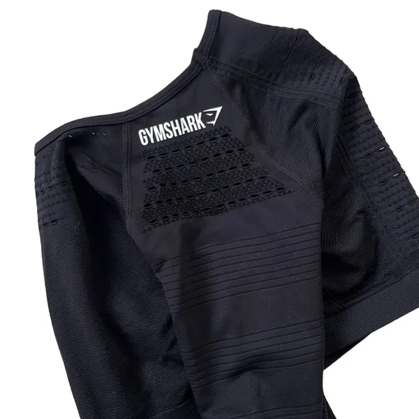 EUC Gymshark Cropped Long Sleeve Stretch Top - Image 3