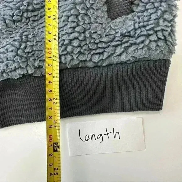 Bass Outdoor Women Route Hiking‎ Faux Sherpa Vest Size Small Gray Outdoorsy - Image 13
