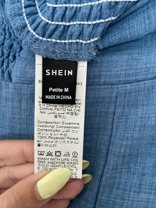 SHEIN blue palazzo pants - Image 3