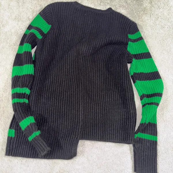 Nine West XS‎ Green And Black Knit Sweater - Image 7