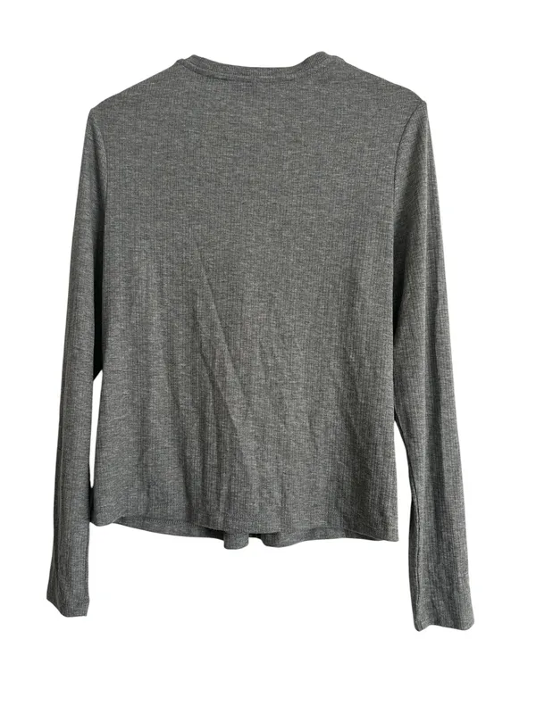 Auden Gray Long Sleeve Sleepwear Top - Image 2