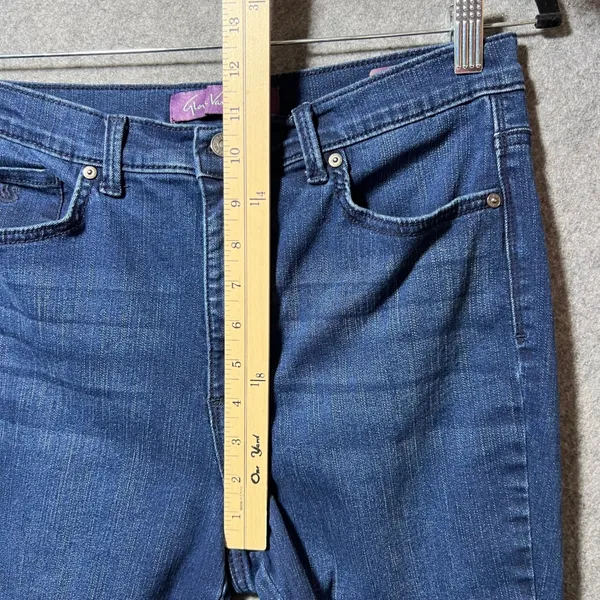 Gloria Vanderbilt Amanda Skinny Jeans Dark Wash Blue High Rise Denim Womens 10 - Image 5