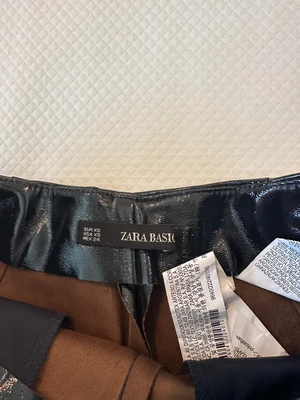 ZARA Patent Leather Shorts - Image 3