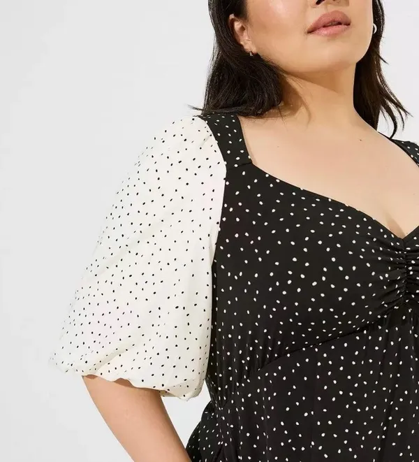 Torrid Studio Mix Polka Dot Maxi Dress Plus Size 3X - Image 3