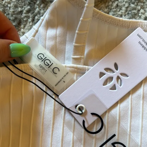 Gigi C Sport White Tank - Image 4