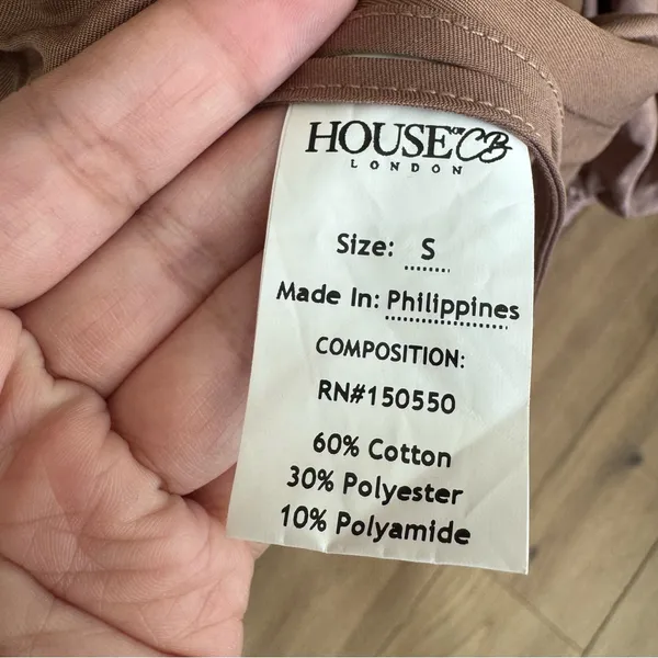 HOUSE OF CB 'Indra' Mocha Off‎ The Shoulder Wrap Mini Dress NWOT Size S - Image 8