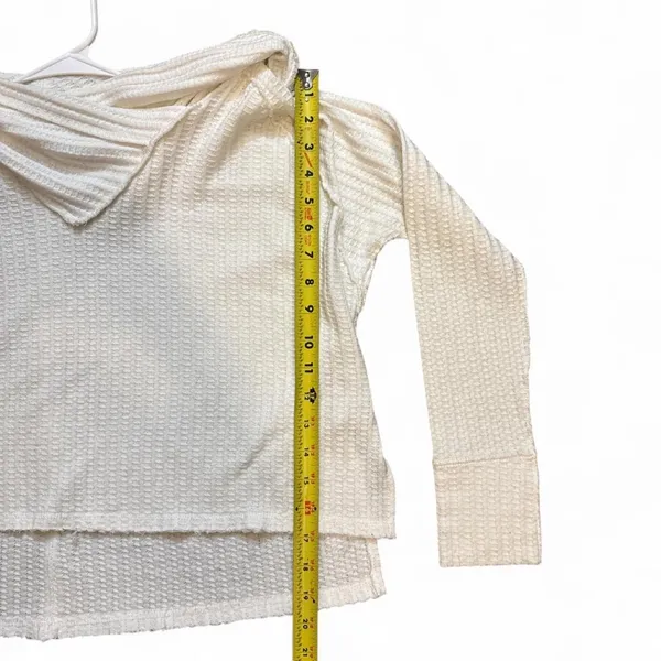 We the free cowl neck thermal sweater size small - Image 3