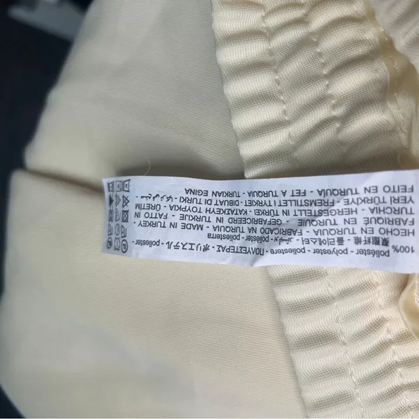 ZARA Cream Pull-On Pants Elastic Waist Women’s Size L New With Tags(A249)&✨ - Image 10