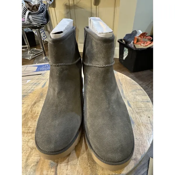 Ugg Classic Femme Mini Slate Wedge Ankle Boots Us 12 / Eu 43 / Uk 10 - Image 4