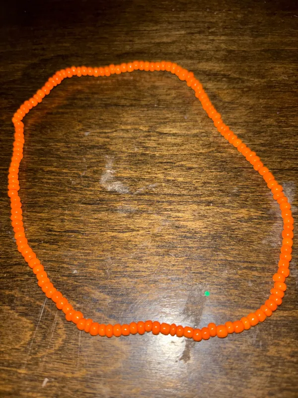 Orange Beaded Women’s Stretch Necklace(Pre - Image 6
