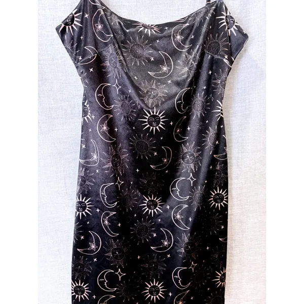 Urban Outfitters Celestial‎ Sun Moon Mini Dress Rose Gold S - Image 2