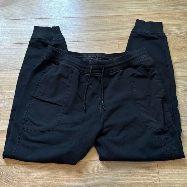 Abercrombie‎ and fitch black jogger sweats size medium - Image 2