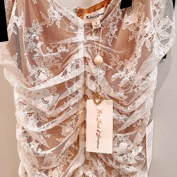 For Love And Lemons White Lace Mini Dress - Image 4