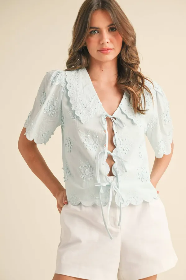 &Merci Tie Front Top - Image 3
