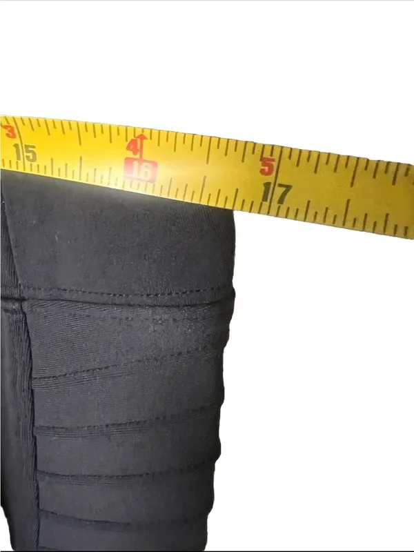 Athleta Delancey Moto Tight Pants Womens XL Black Leggings Zip Ankle Stretch - Image 7