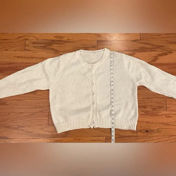 SHEIN- Cream Button-Up Cardigan Size XL - Image 6