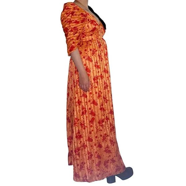 ASOS Orange floral maxi dress. - Image 2
