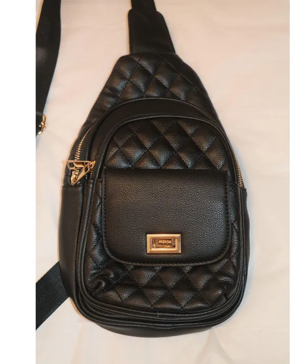 SG SUGU Emma Diamond Quilted Triple Compartment Crossbody Sling Bag - Image 3