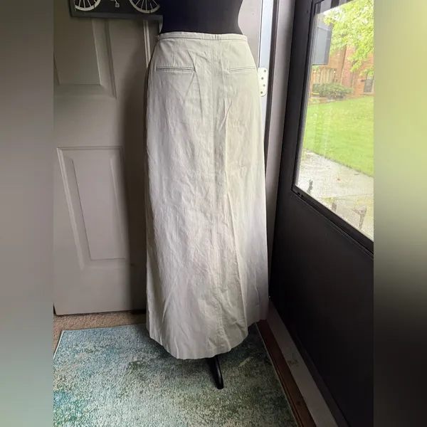 Vintage 2000 Y2K Banana Republic maxi minimalist skirt, size 8 - Image 7