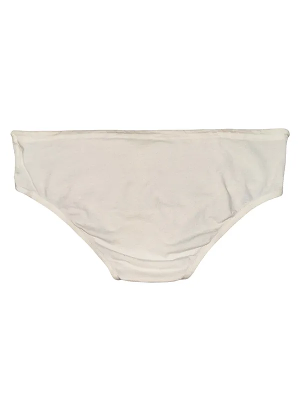 RIPS Women’s White Drawstring Bikini Bottom Size L Made in USA - Image 2