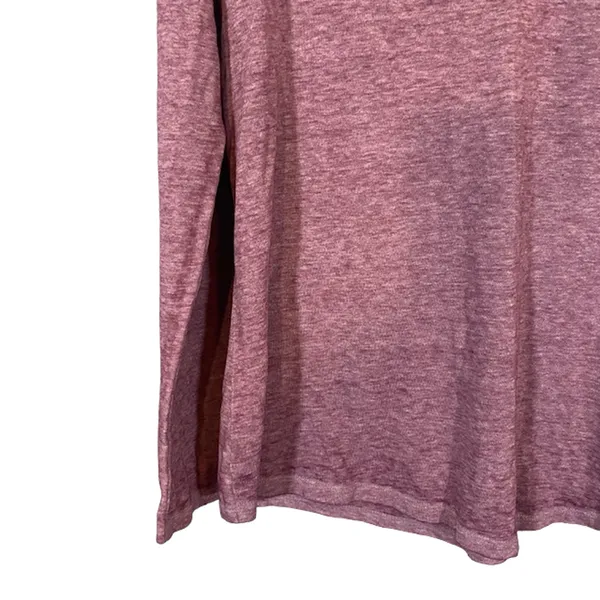 Sonoma Purple Long Sleeve Cotton Blend Casual T-Shirt Women Sz L - Image 4