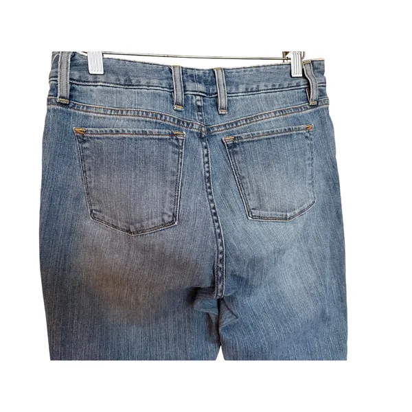 L.L. Bean Favorite Fit Straight Leg Jeans Women’s Size 4 Reg Blue Denim 292220 - Image 4