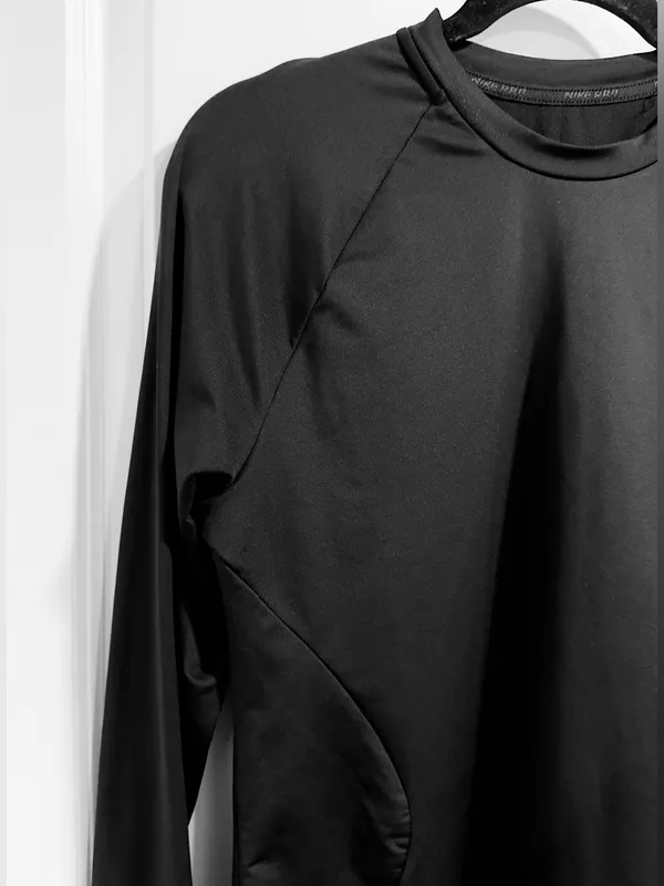 Nike Pro Dri-FIT Long Sleeve Shirt Black Thumbholes BV4101-010 Womens Size L - Image 4
