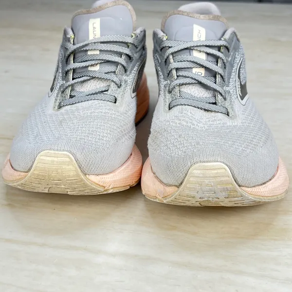 Brooks Launch 10 Grey Pink Running Shoes Womens 9.5 Medium 1203991B179 - Image 9