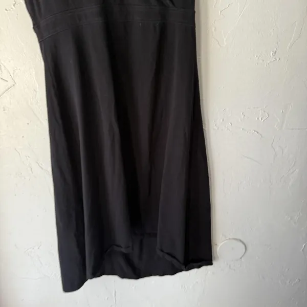 Prana Dress Womens Small Black Sleeveless‎ Hooded Midi Casual Travel Yoga - Image 5