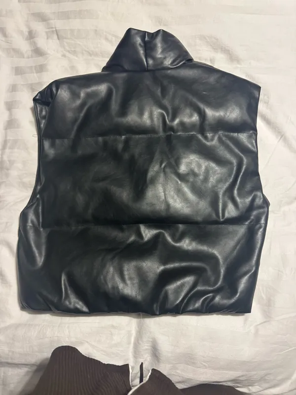 Elan puffer leather vest - Image 2