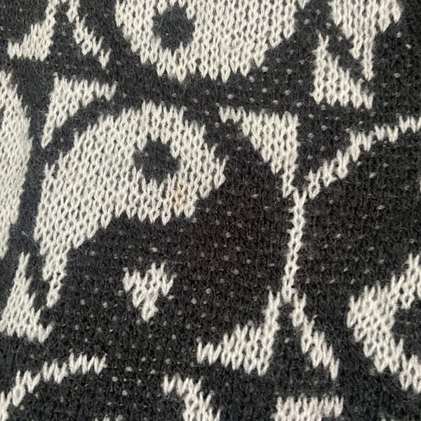 Yin Yang Sweater‎ Vest Small Knit Boho Bohemian Funky Casual School Preppy Retro - Image 5