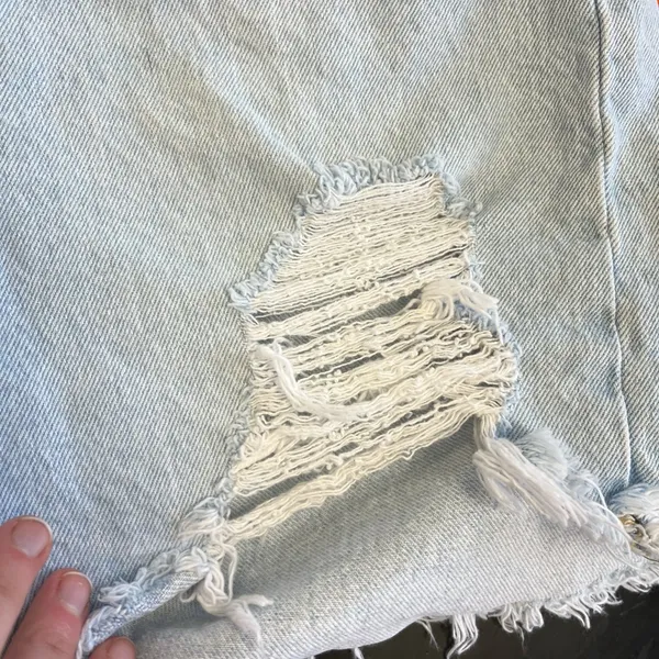 Levi’s 501 Button Fly High Rise Distressed Jean Shorts Sz 30 - Image 8