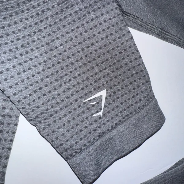 New Gymshark Women’s Vital Leggings Large Gray Seamless High Waisted Contour - Image 3