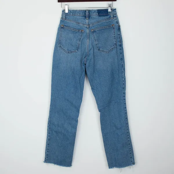 Abercrombie Fitch‎ Womens Curve Love 90s Straight Ultra High Rise Jeans Size 26S - Image 5